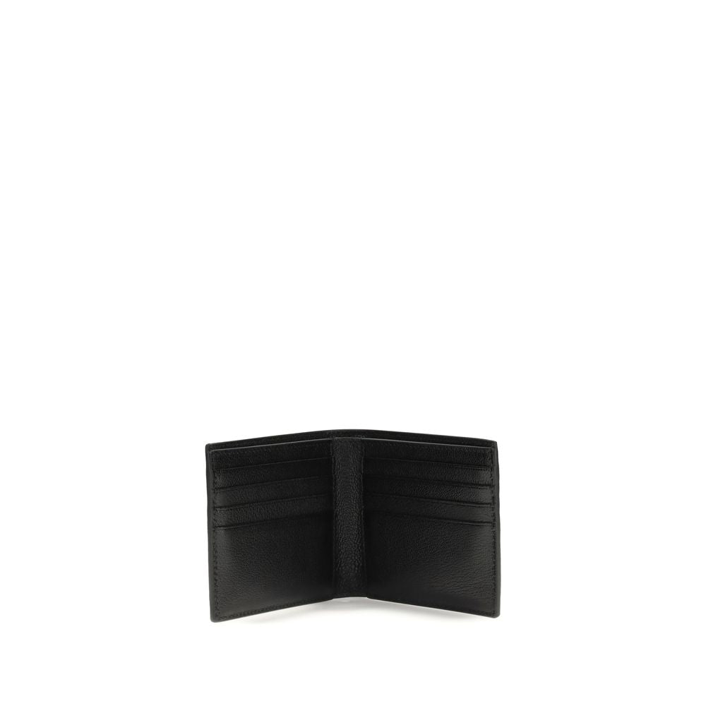 Elongated T Line Classic Bifold Wallet in Grain Leather