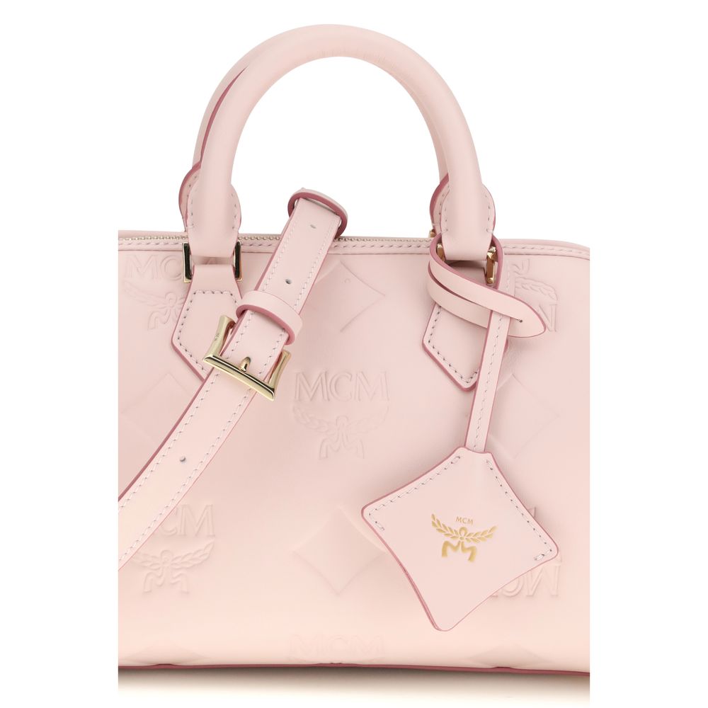 Sac boston Ella en cuir à monogramme Maxi