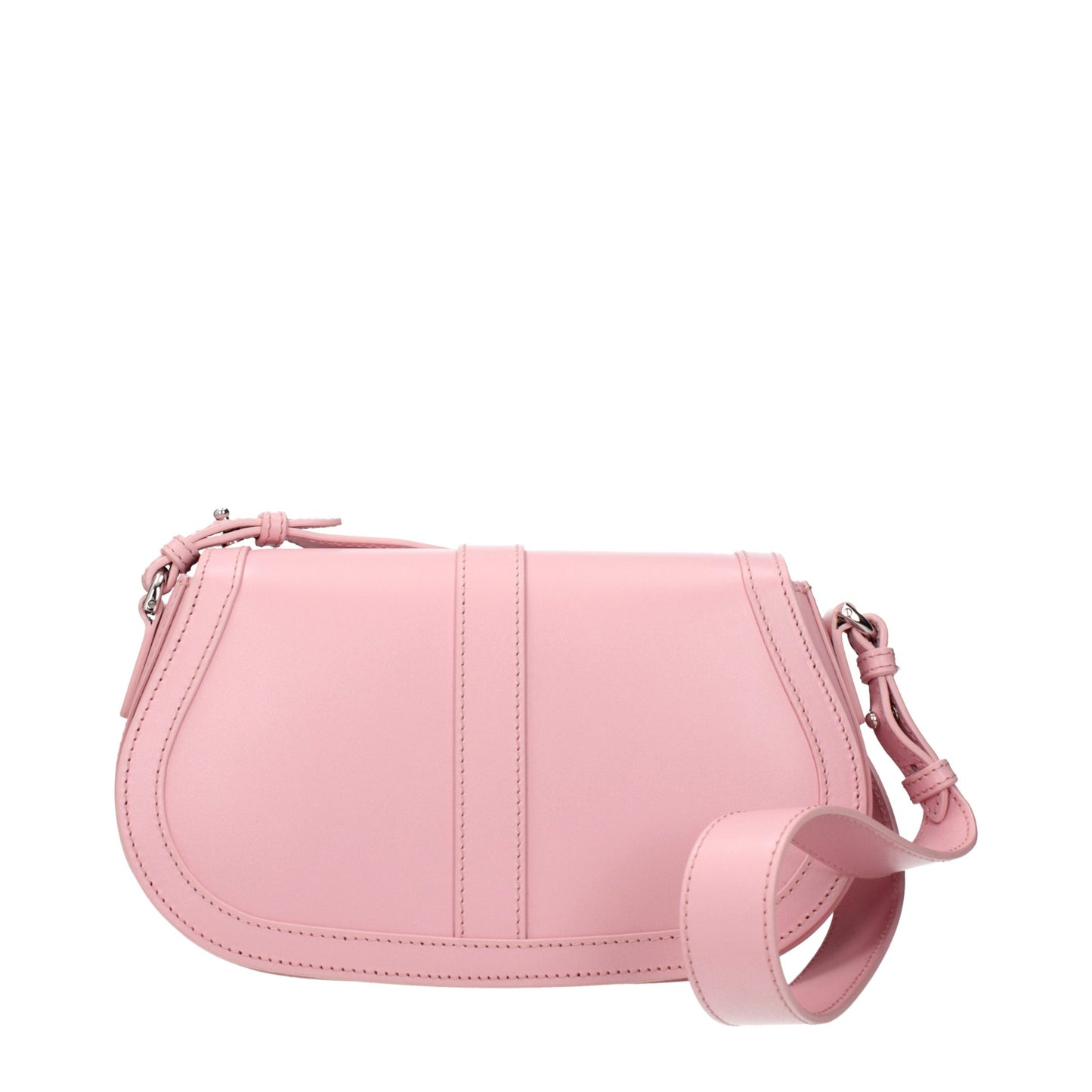 Bolso de hombro de piel rosa