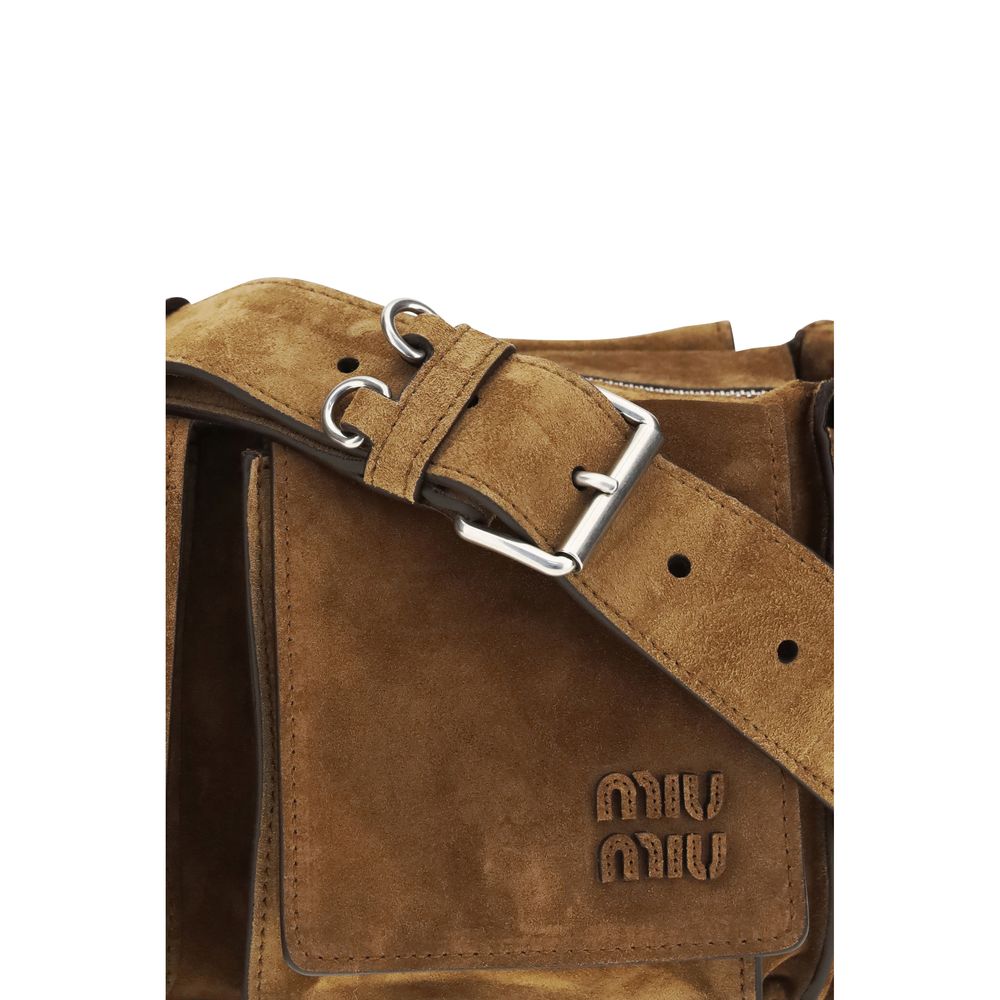Utilitaire Shoulder Bag in Suede