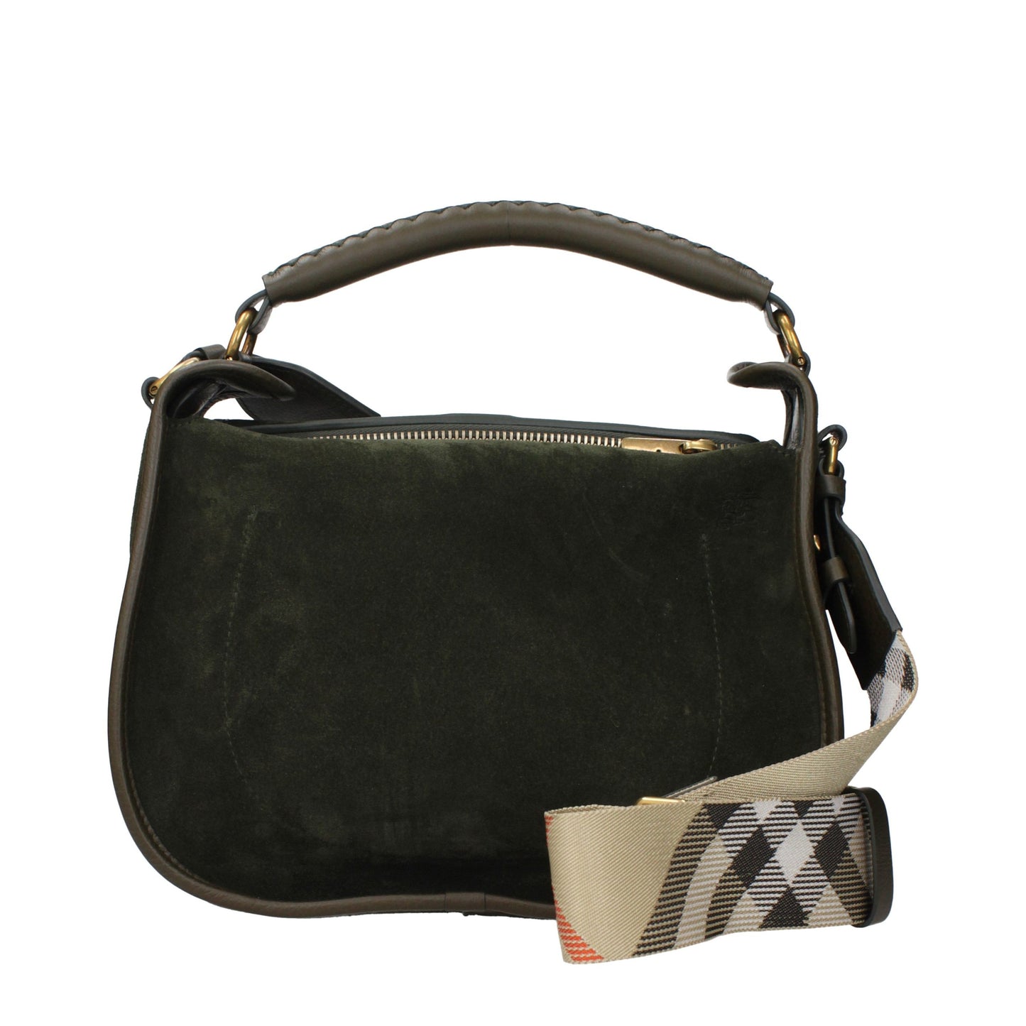 B Clip Small Messenger Bag in Suede