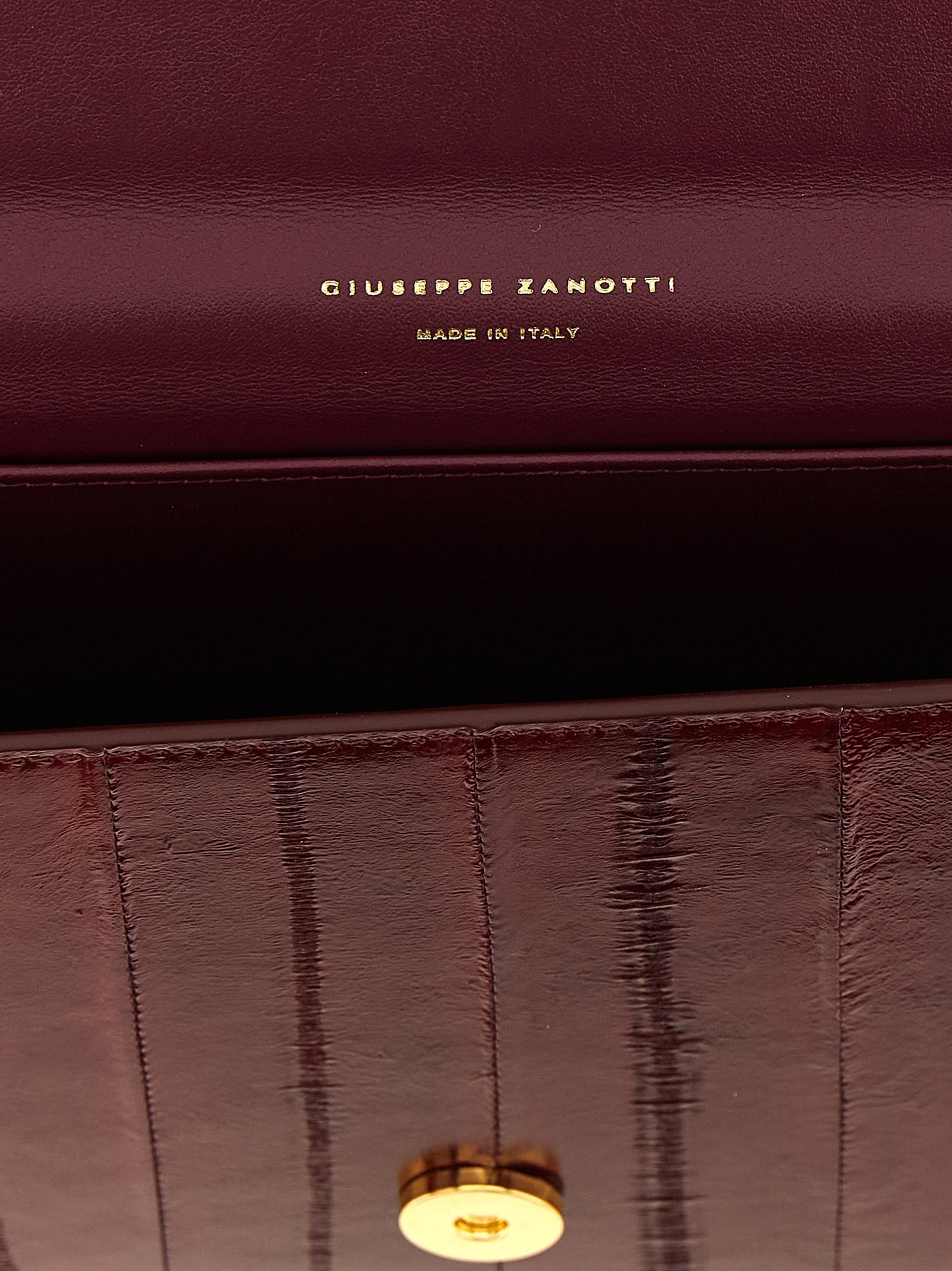 Tuxedo Clutch Bag in Eel Leather