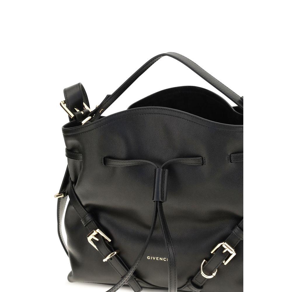 Bolso tipo cubo Voyou pequeño en piel de becerro