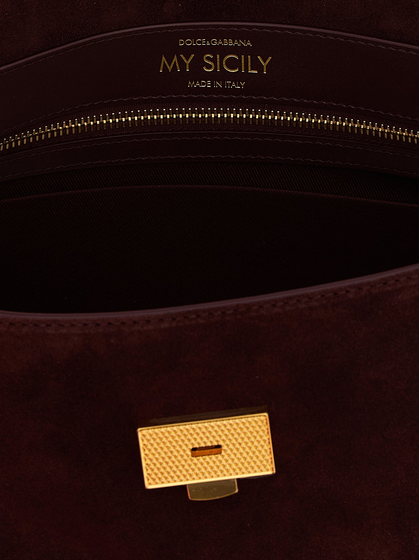 Bolso de mano My Sicily mediano en piel de becerro serraje