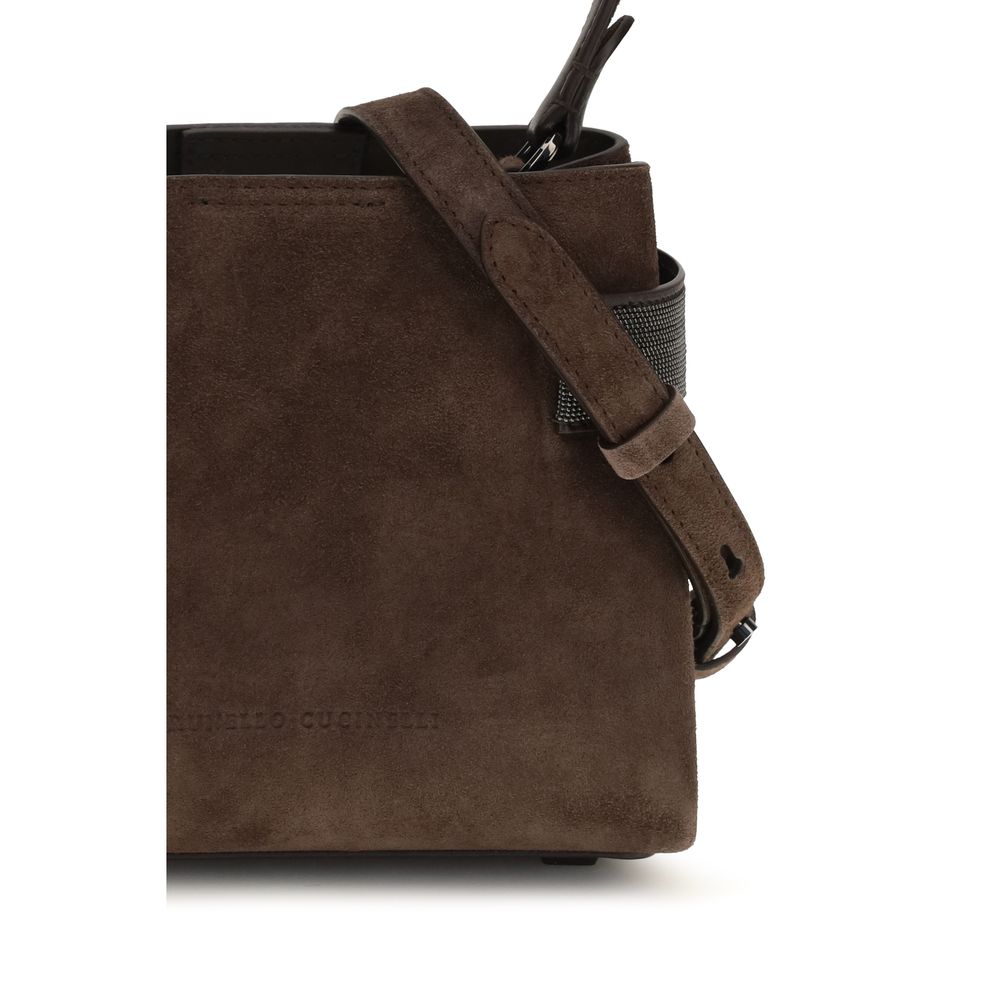 Bolso de mano Essence pequeño en ante