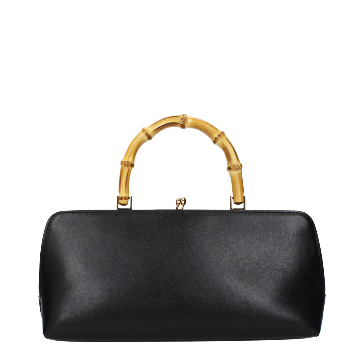 Bolso de mano Goji Bamboo pequeño en piel de becerro