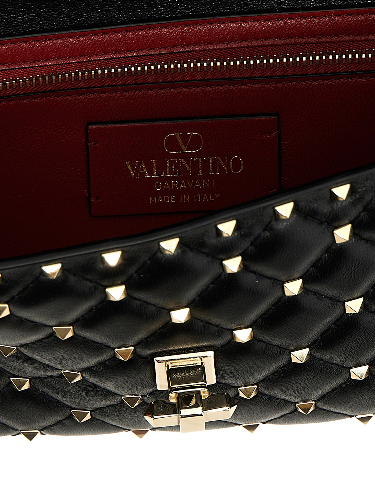 Bolso bandolera Rockstud Spike en piel napa de cordero