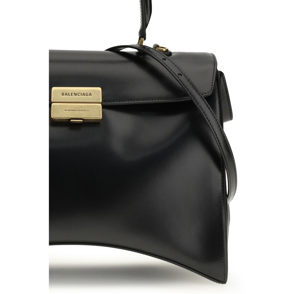 Sac porté main Hourglass Avenue moyen en cuir de veau