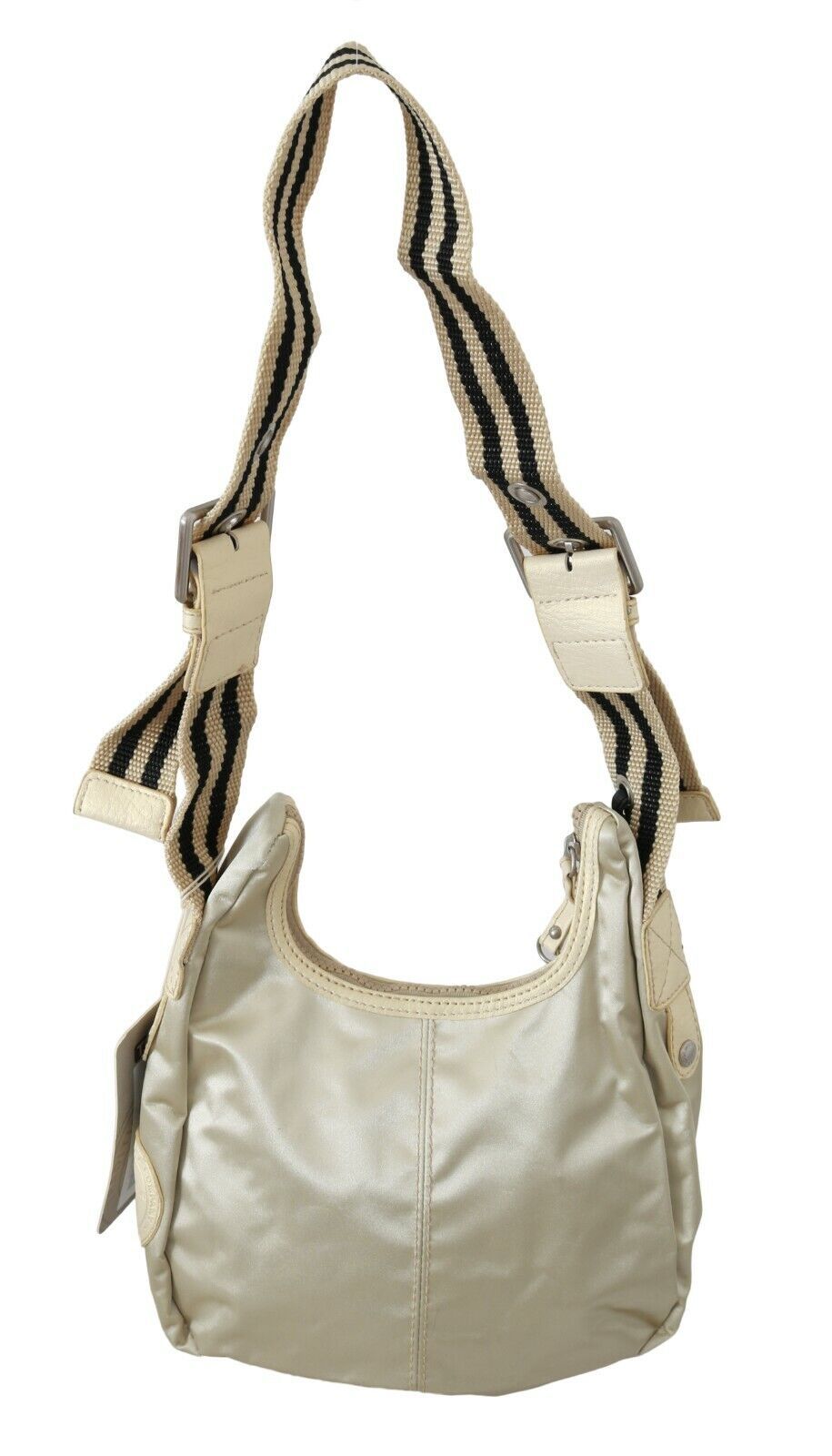 Fabric Shoulder Bag in Beige