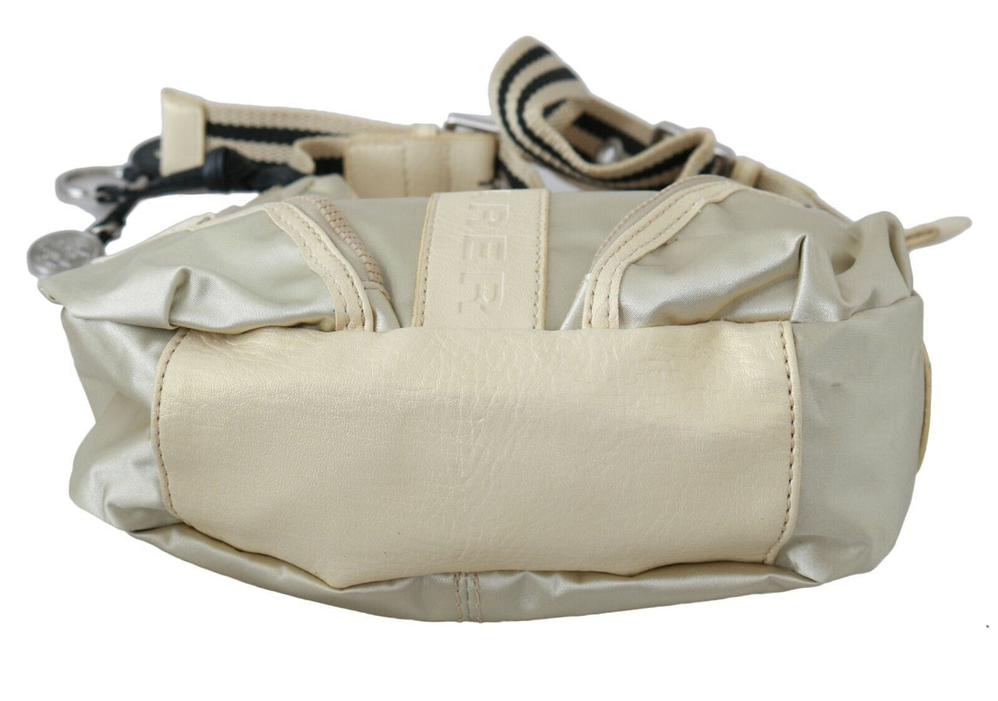Fabric Shoulder Bag in Beige