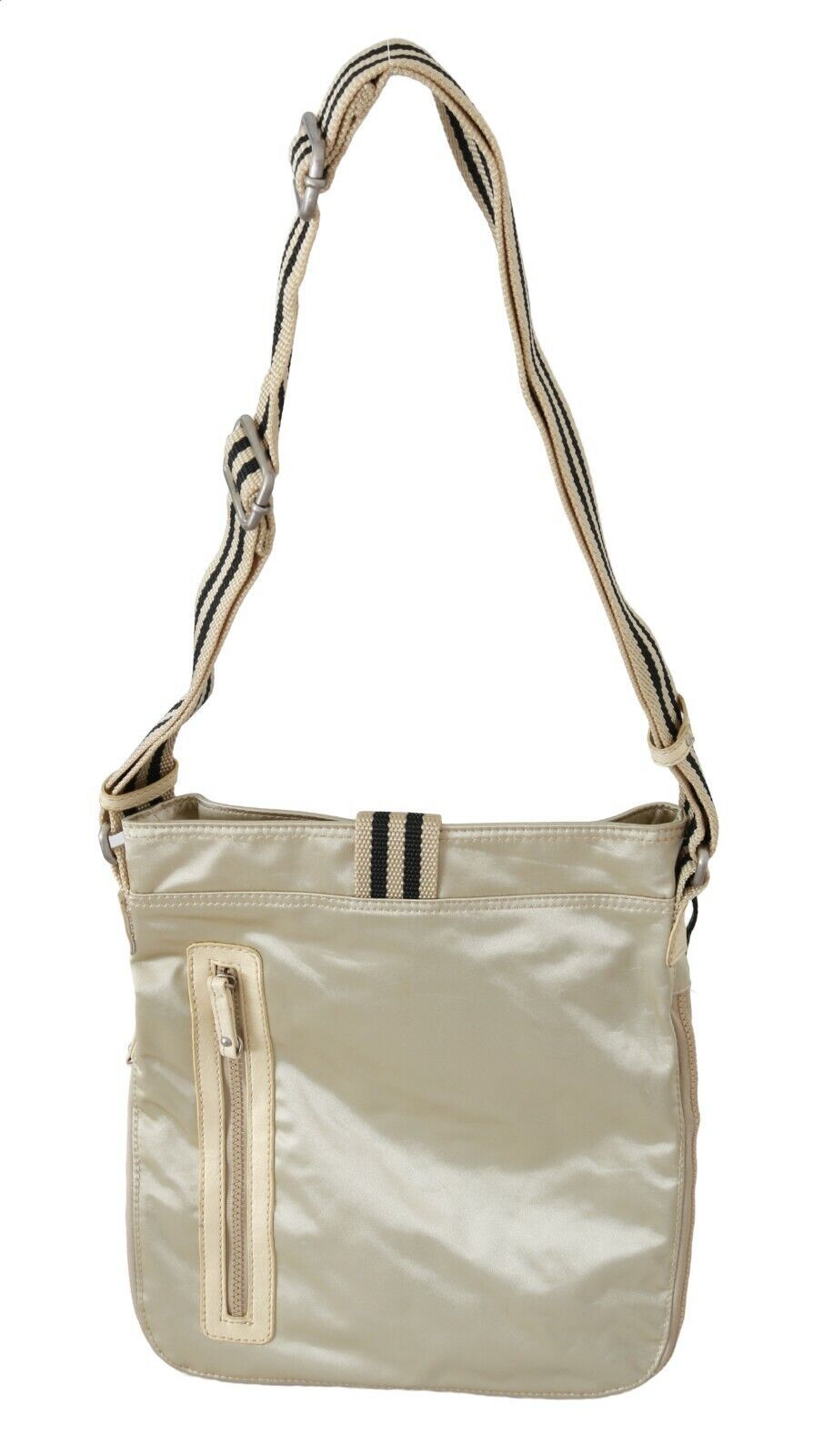 Fabric Shoulder Bag in Beige