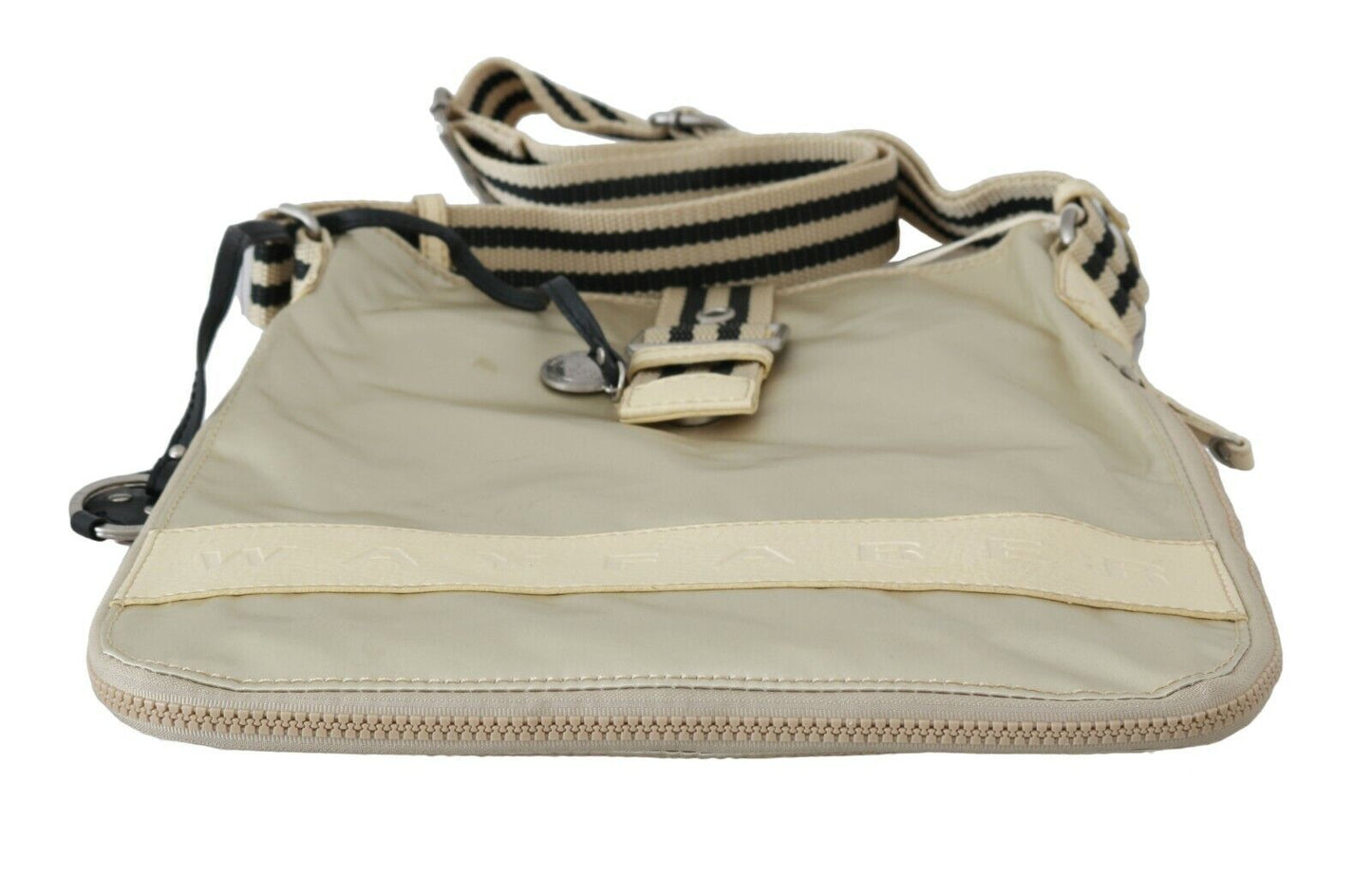 Fabric Shoulder Bag in Beige