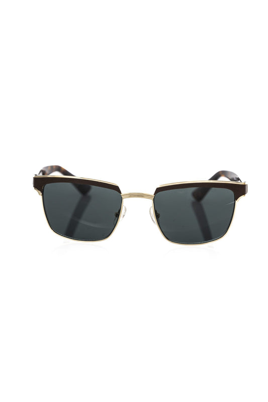 Lunettes de soleil marron métallisées pour homme