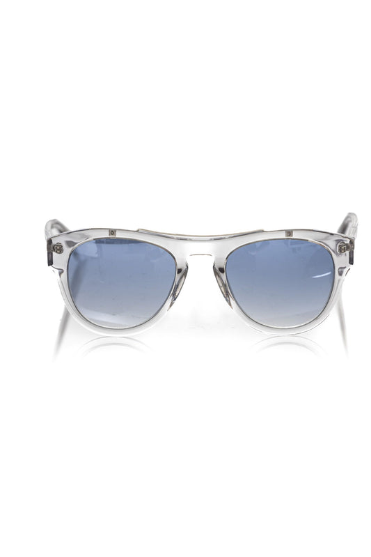 Lunettes de soleil pour homme en acétate blanc