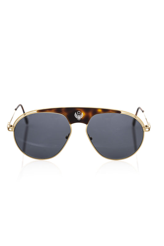 Lunettes de soleil marron métallisées pour homme