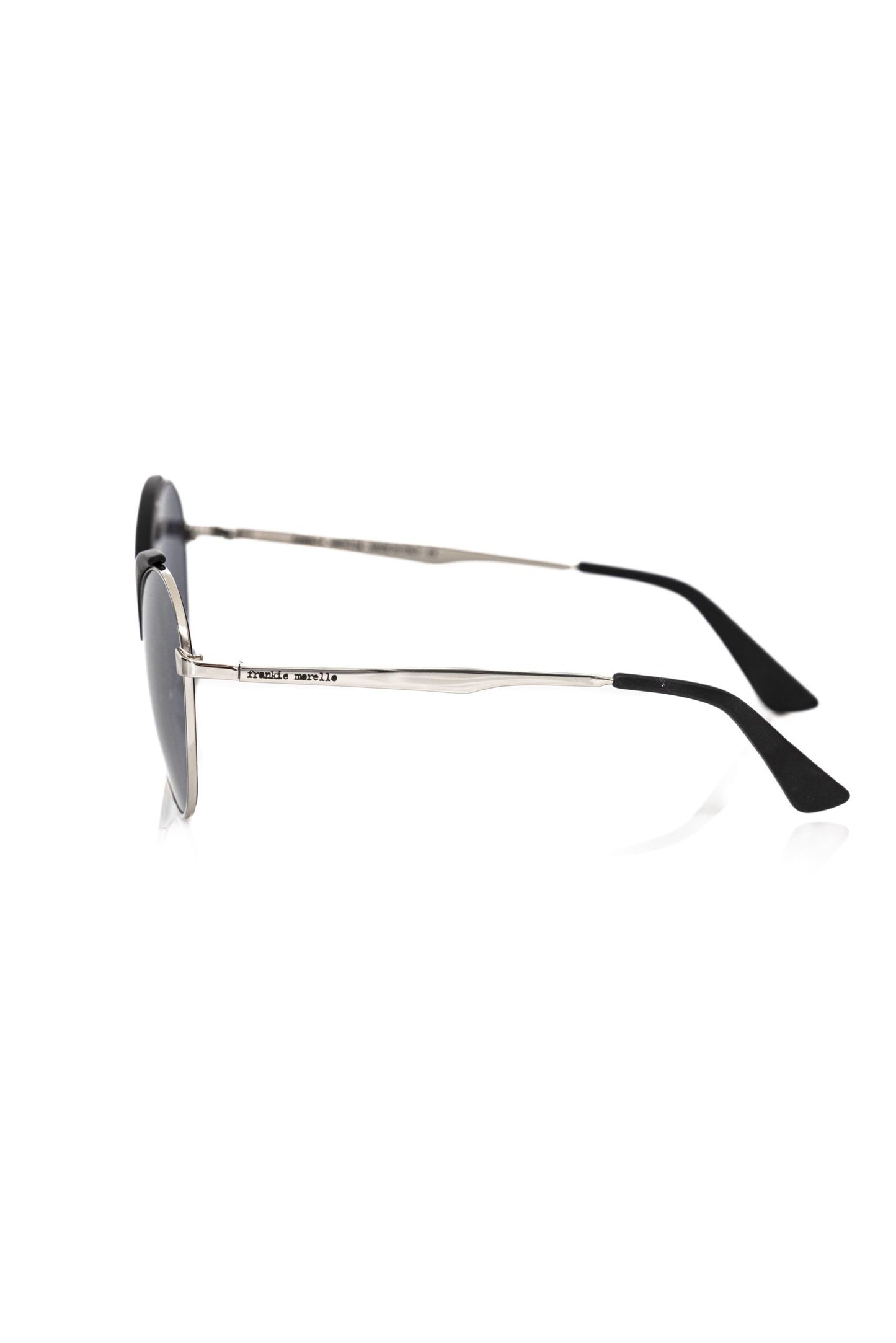 Lunettes de soleil noires métallisées pour femmes