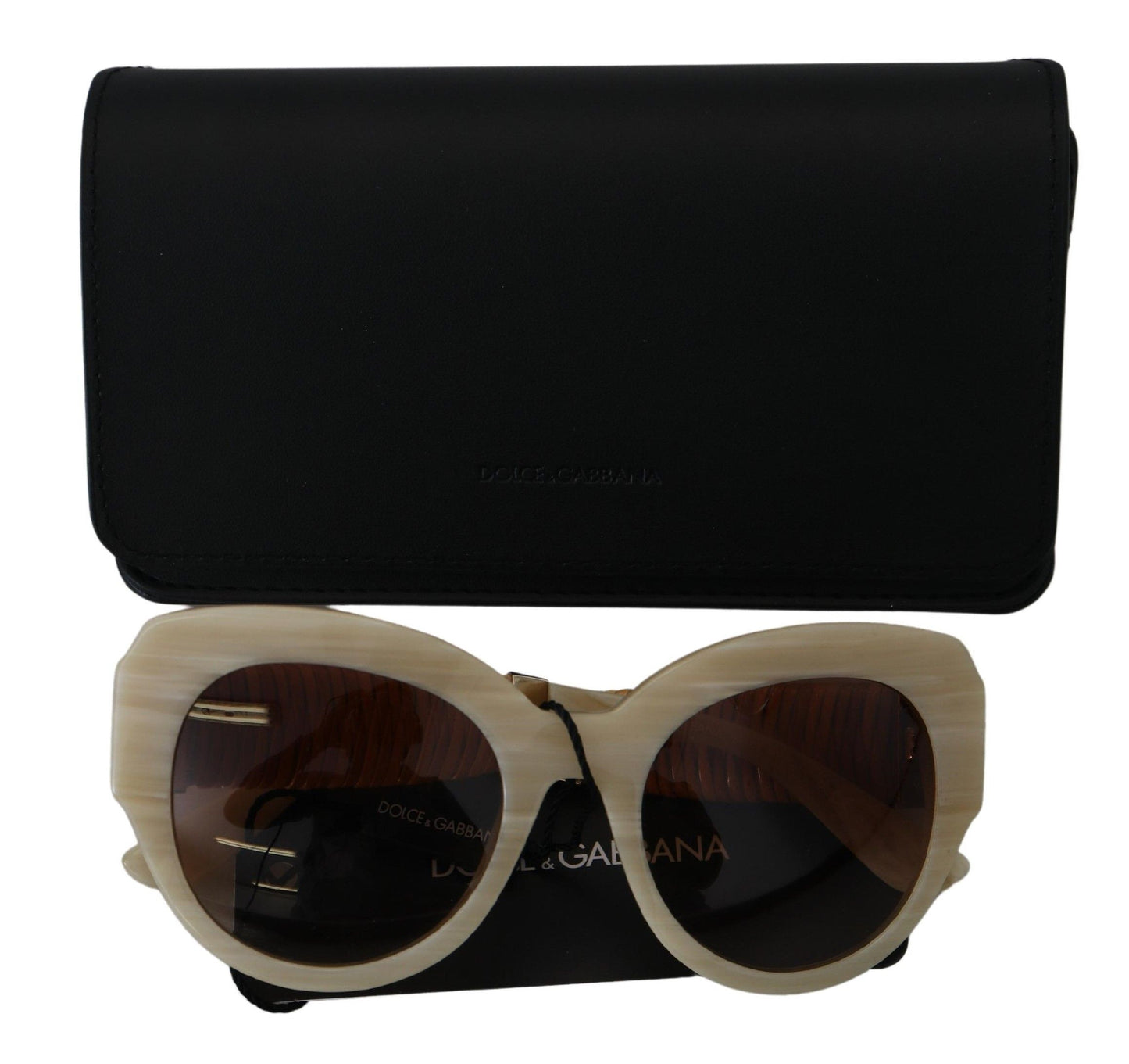 Lunettes de soleil femme en acétate beige chic