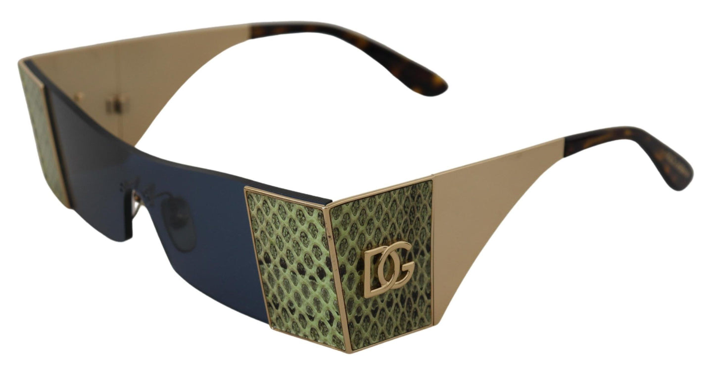 Lunettes élégantes aux teintes métalliques