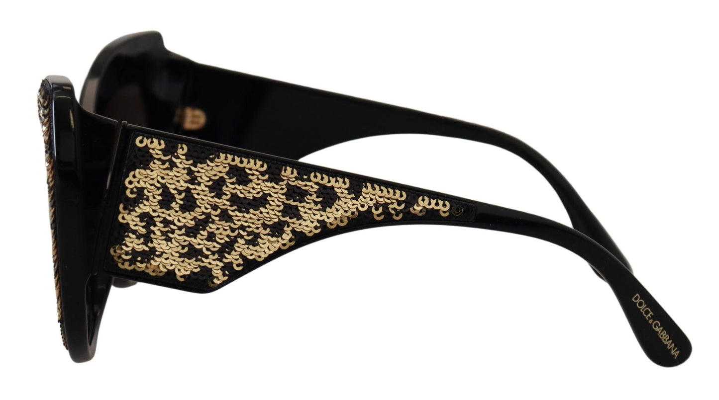Lunettes de soleil papillon polarisées à paillettes