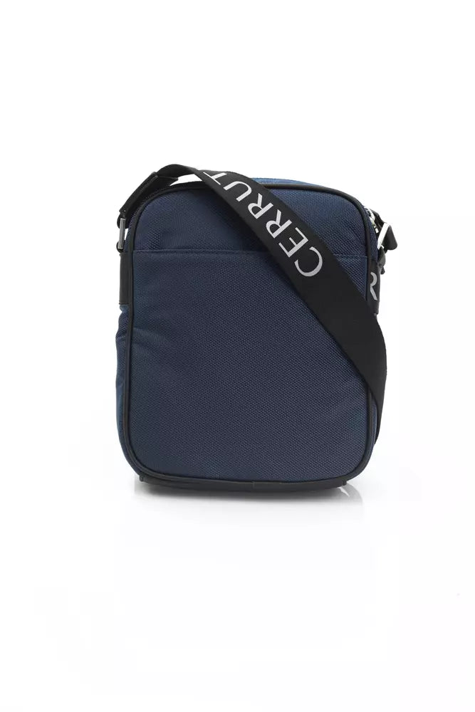 Bolso bandolera de nailon azul para hombre