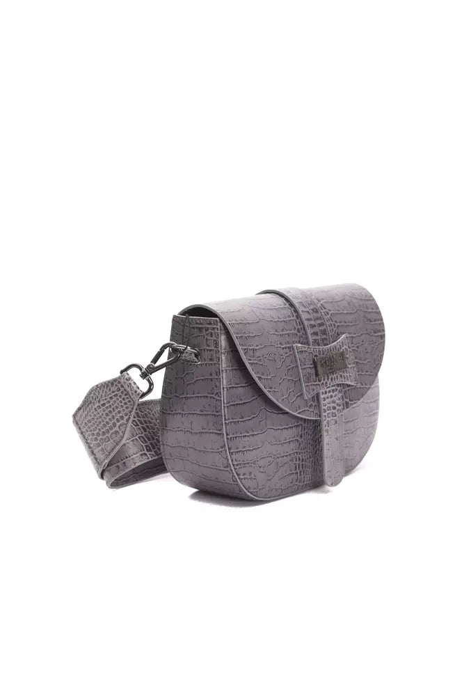 Crossbody Bag in Crocodile Print Leather