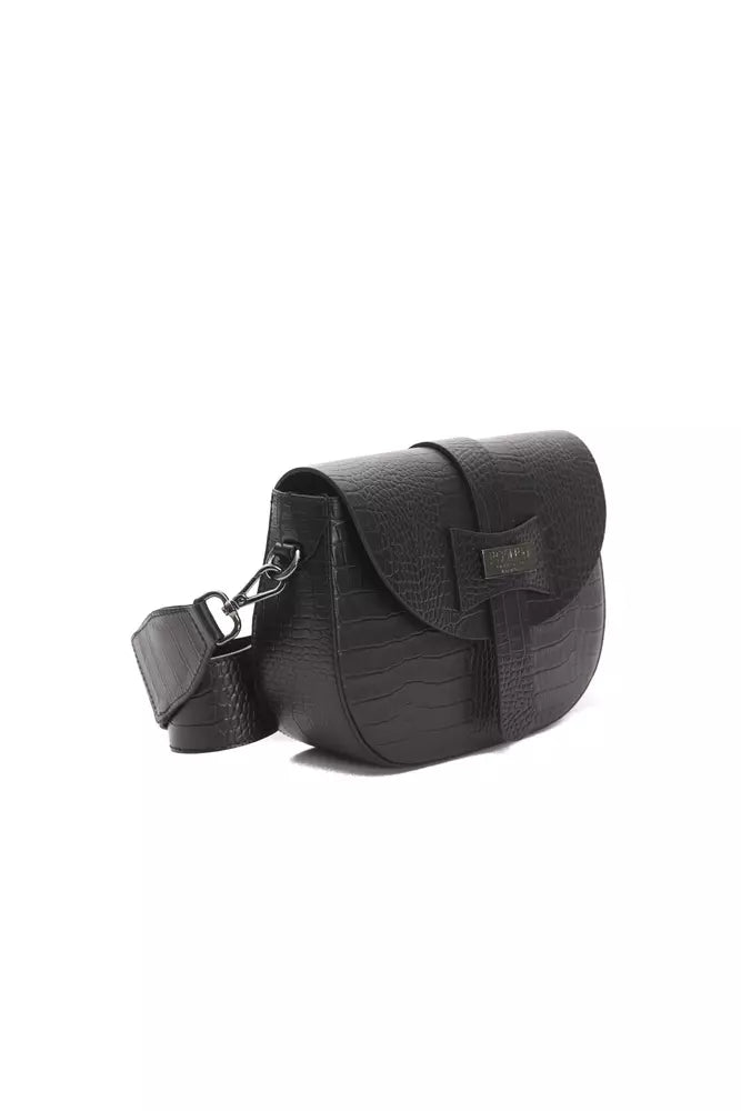 Crossbody Bag in Crocodile Print Leather