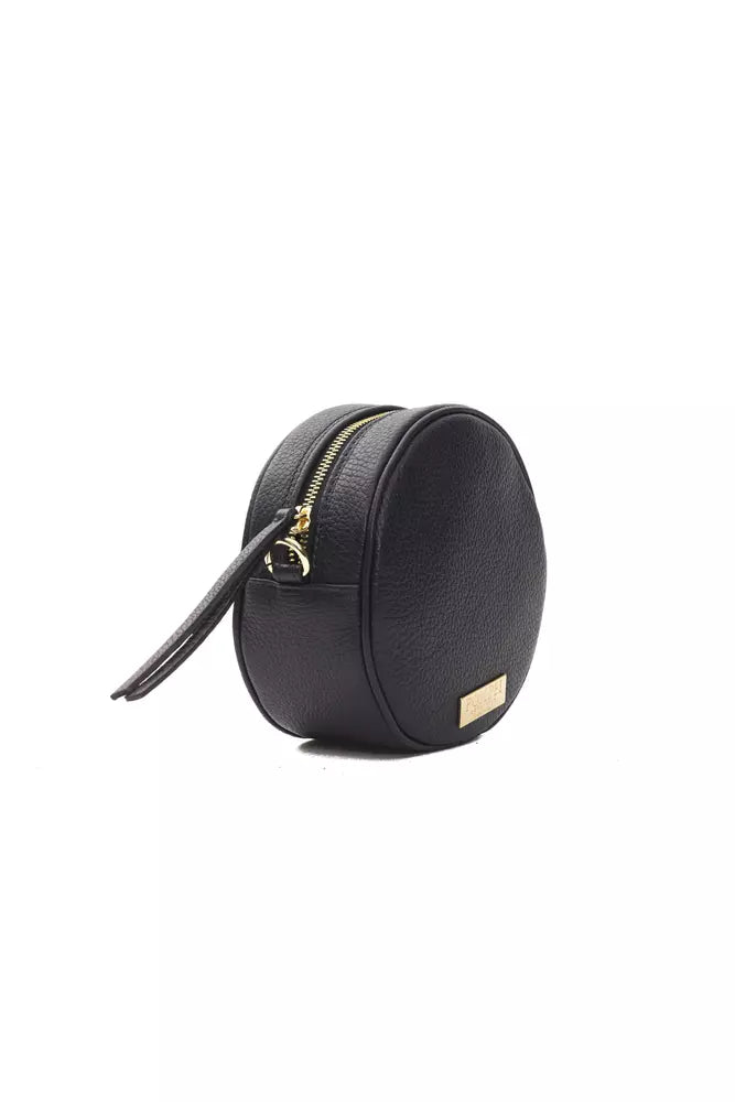 Small Oval Crossbody Bag in Leather