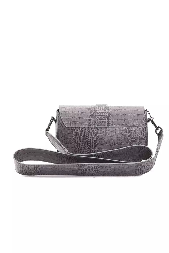 Crossbody Bag in Crocodile Print Leather