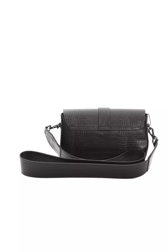 Crossbody Bag in Crocodile Print Leather