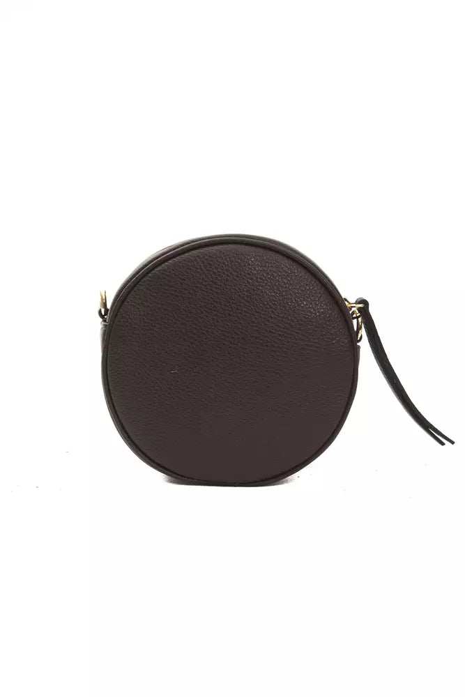 Small Oval Crossbody Bag in Leather