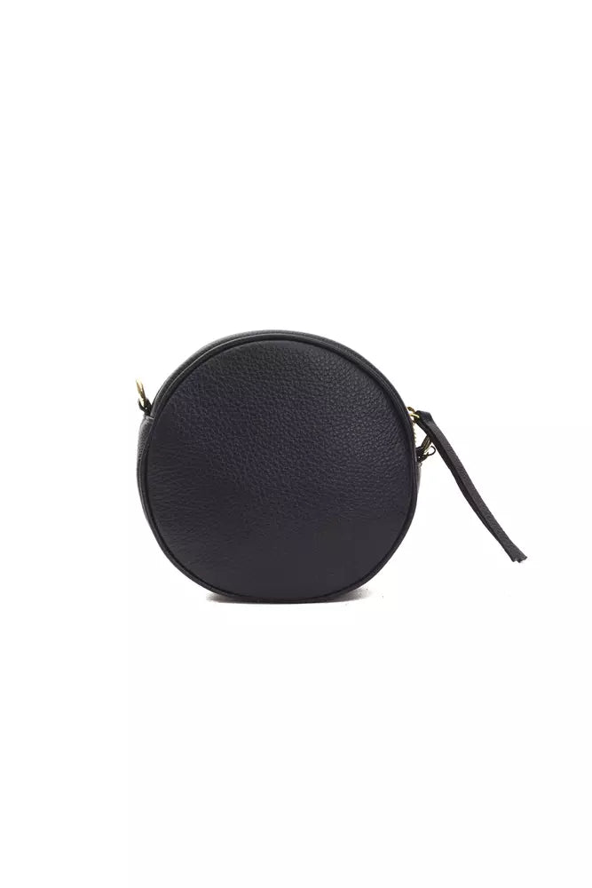 Small Oval Crossbody Bag in Leather