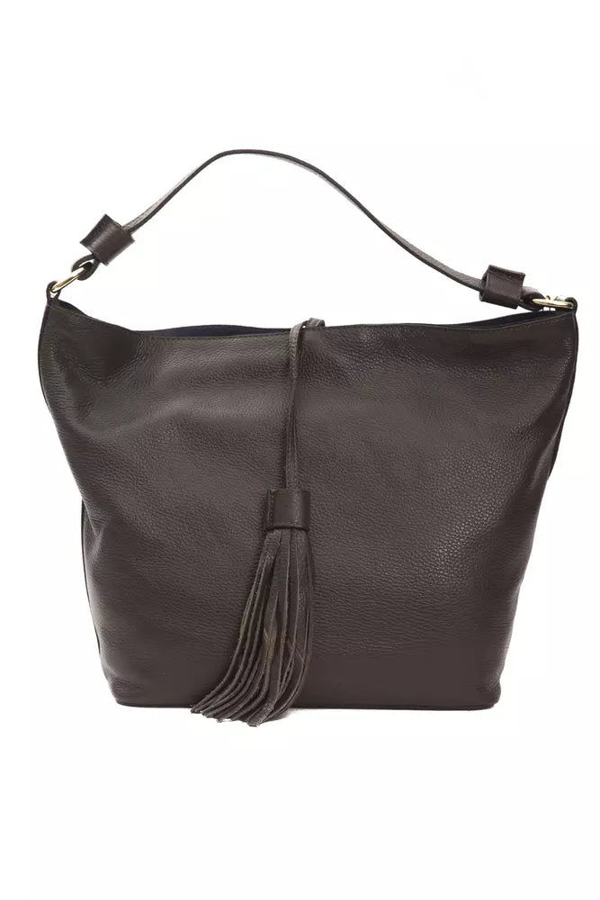 Large Shoulder Bag in Leather