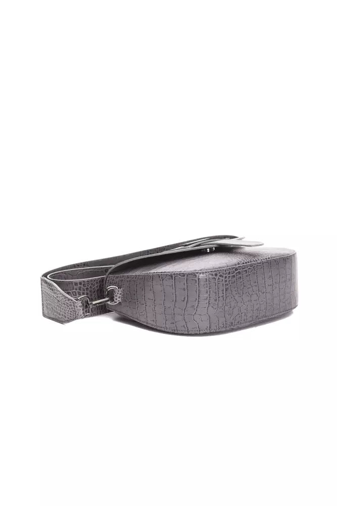 Crossbody Bag in Crocodile Print Leather