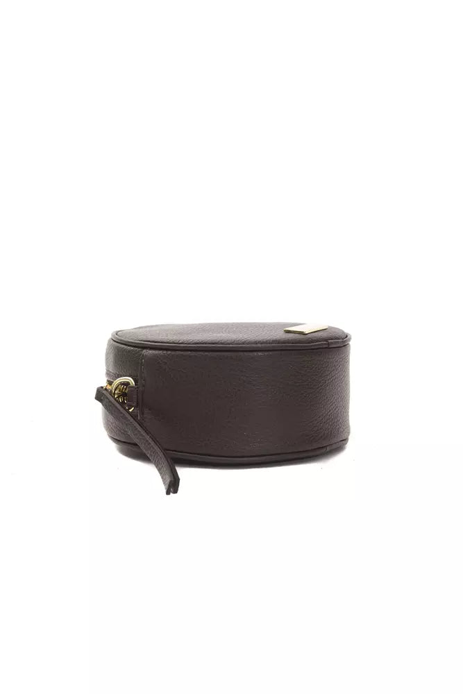 Small Oval Crossbody Bag in Leather