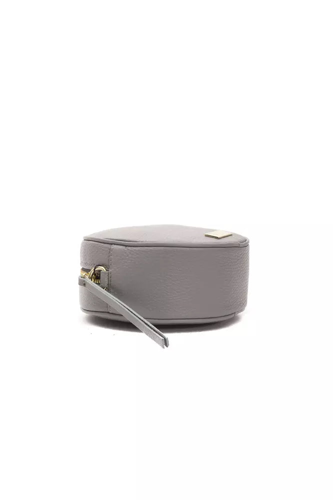 Small Oval Crossbody Bag in Leather