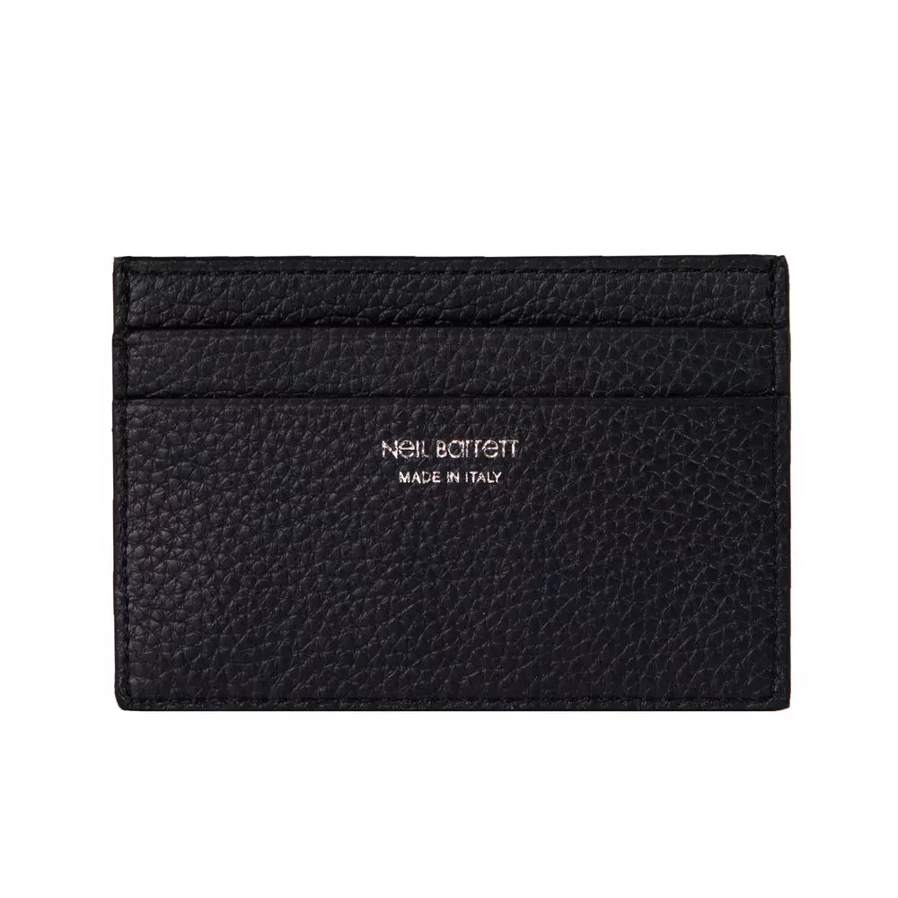 Black Leather Card Holder