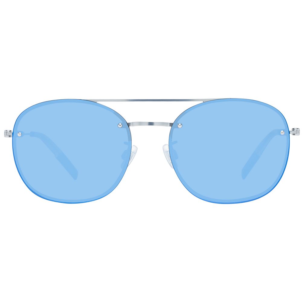 Lunettes de soleil unisexes bleues