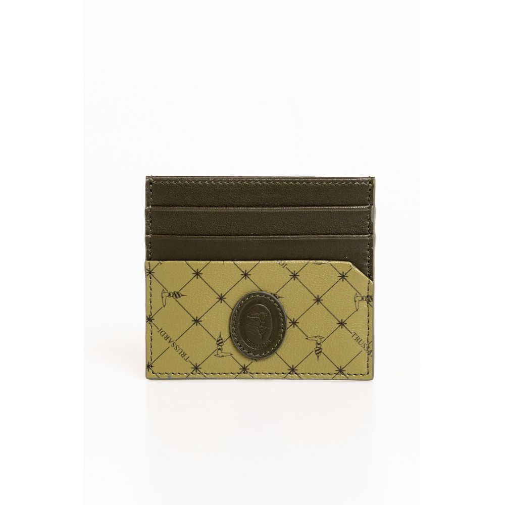 Portefeuille homme en cuir vert