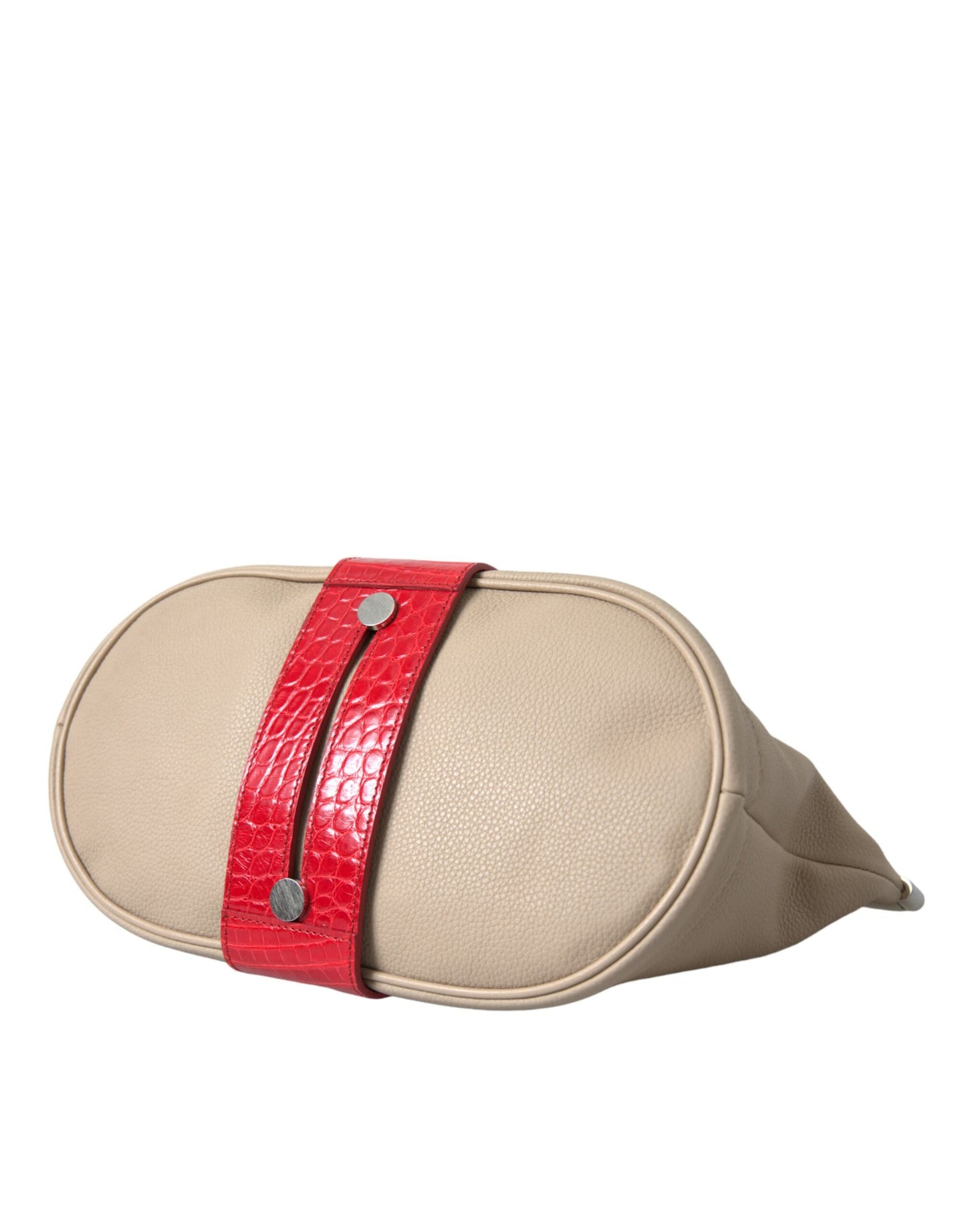 Two-Tone Clutch in Calfskin and Alligator