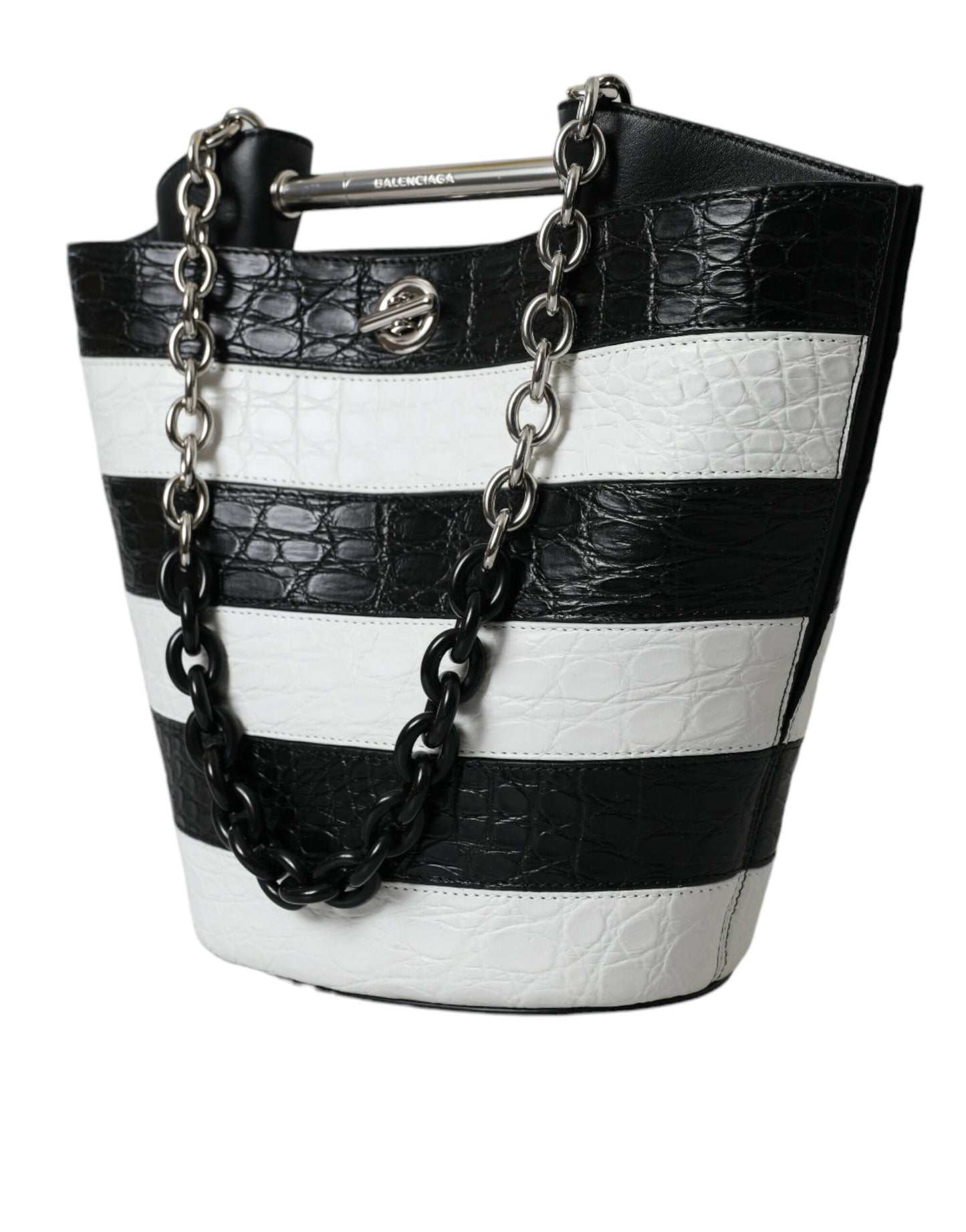 Bolso maxi elegante de piel de cocodrilo