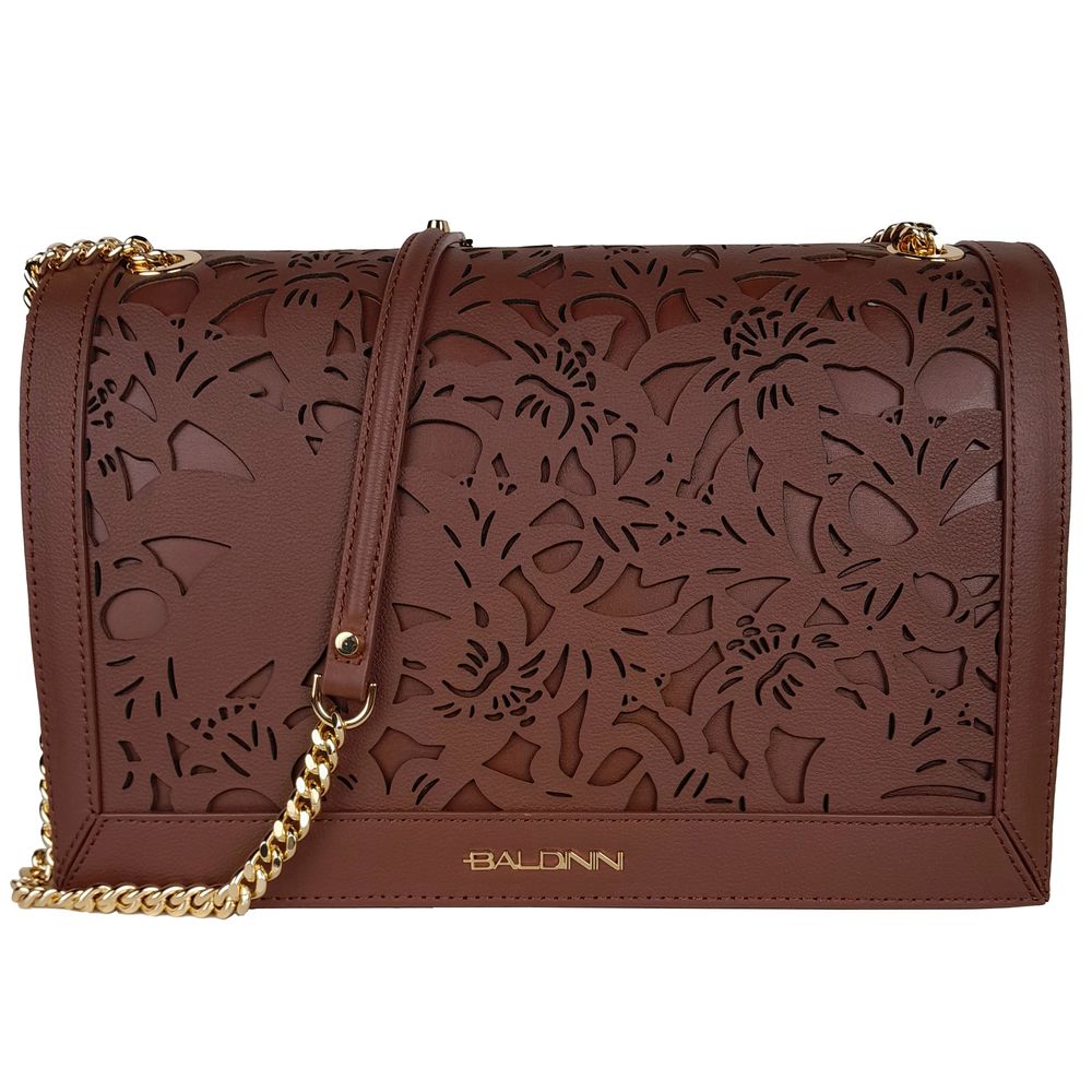 Crossbody Bag in Brown Leather