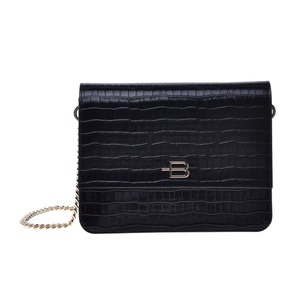 Crossbody Bag in Black Leather