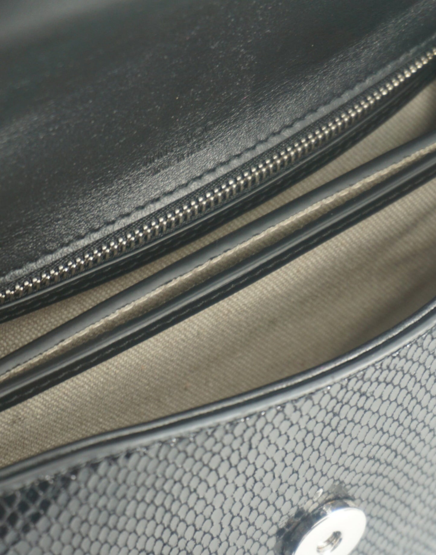 Chéri Lizard Embossed Top Handle Medium Bag