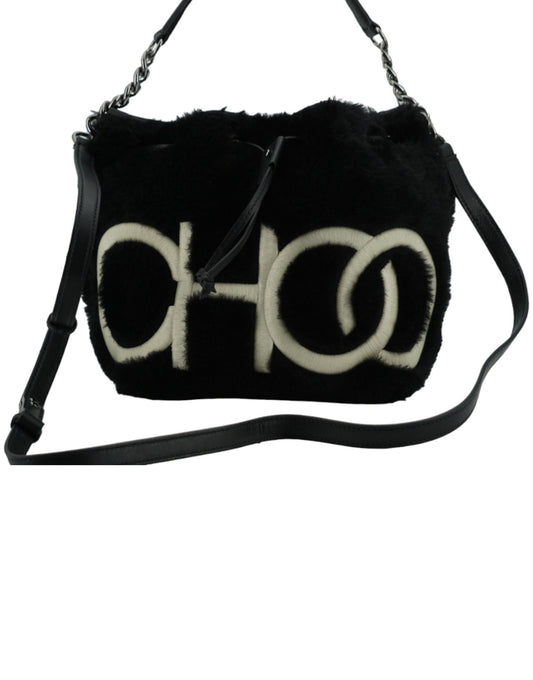 Juno Faux Shearling Bucket Bag