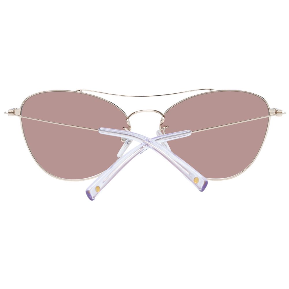 Gafas de sol doradas para mujer