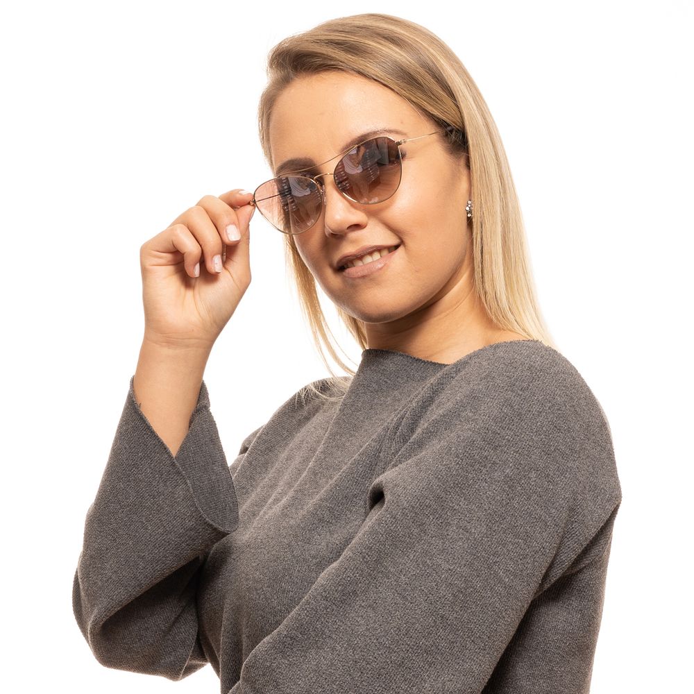 Gafas de sol doradas para mujer
