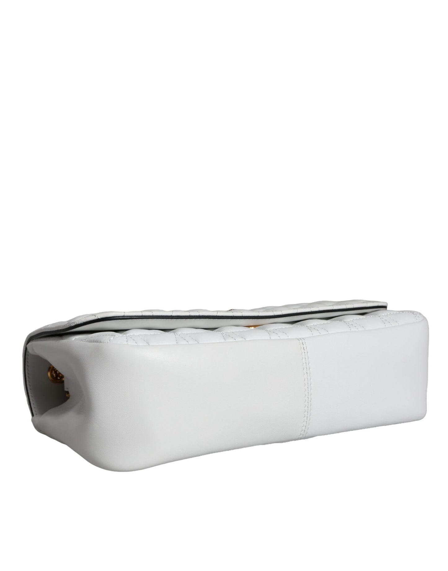 Mini sac à bandoulière en cuir nappa blanc