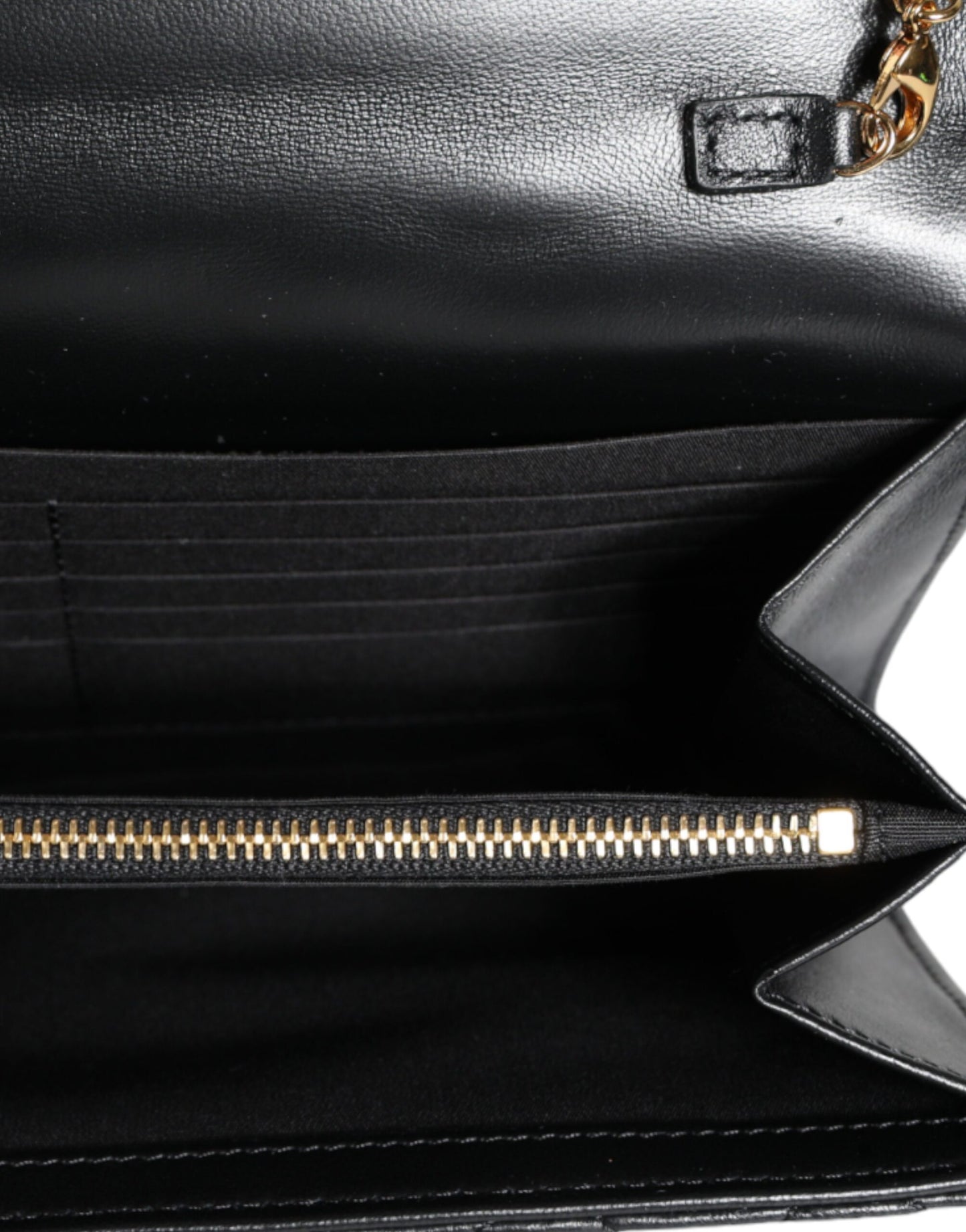 Bolso bandolera de piel napa acolchada negra