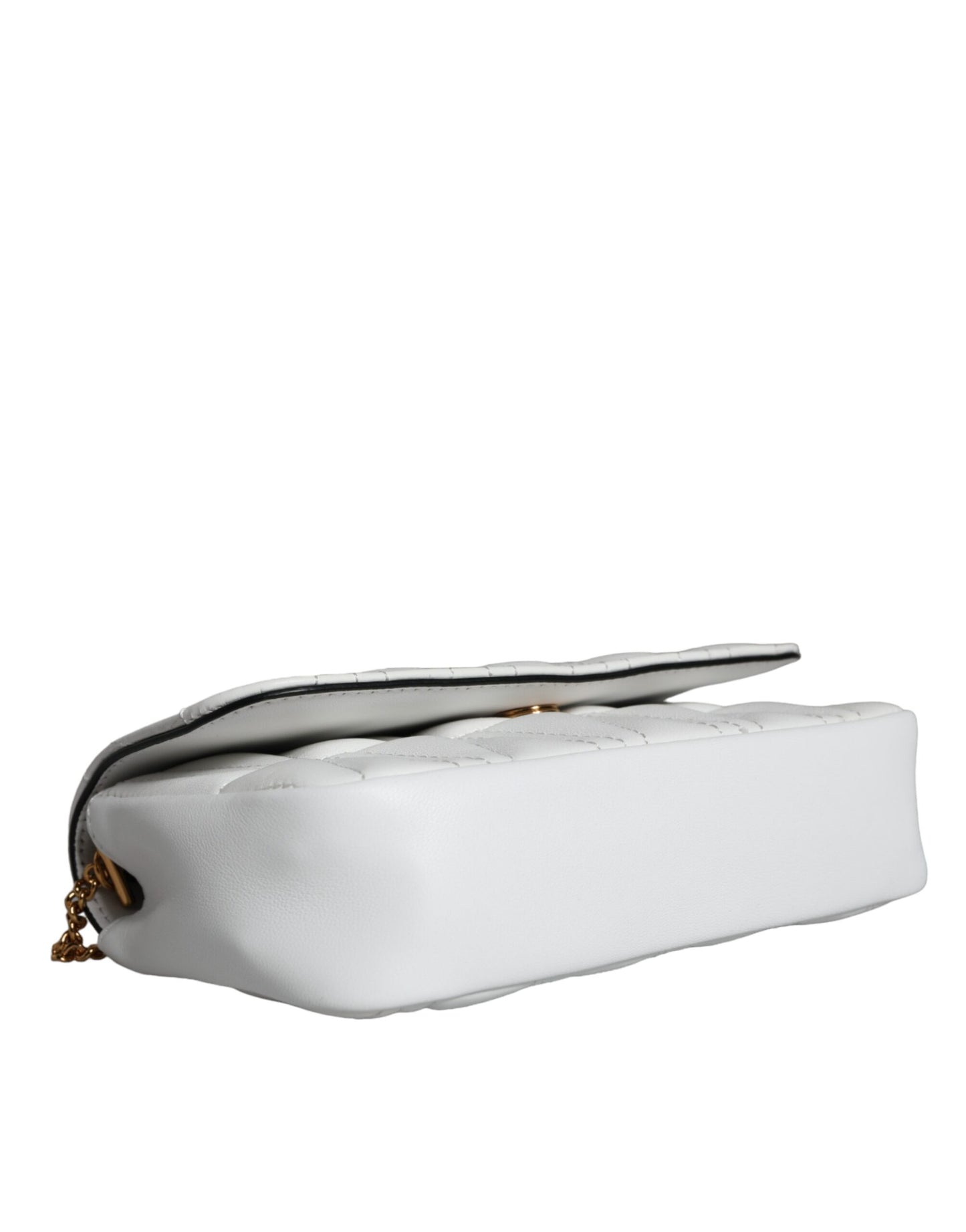 Bolso bandolera de piel napa acolchada blanca