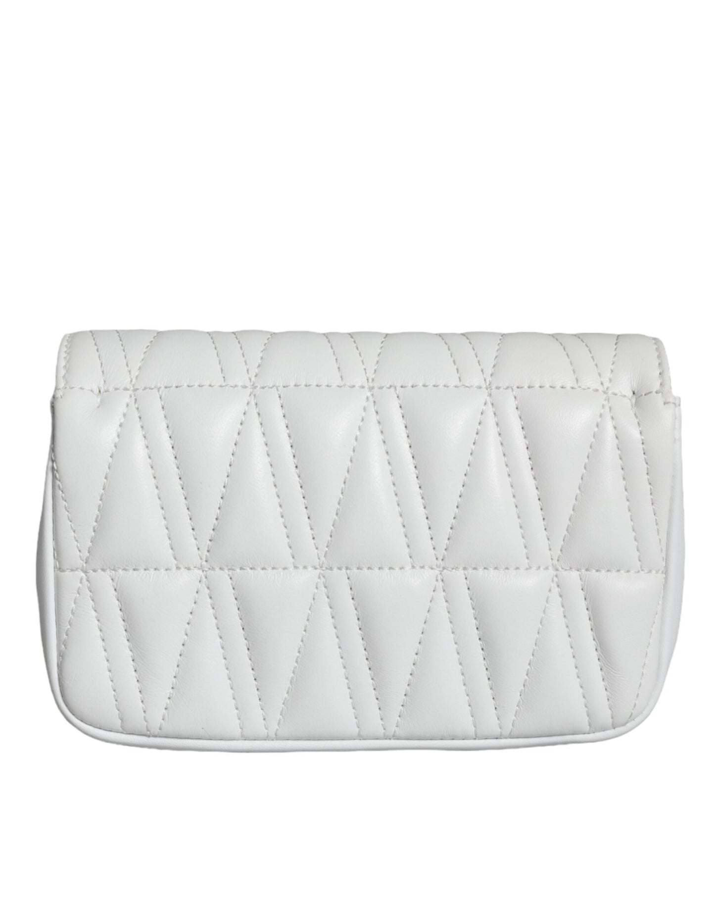 Bolso bandolera de piel napa acolchada blanca